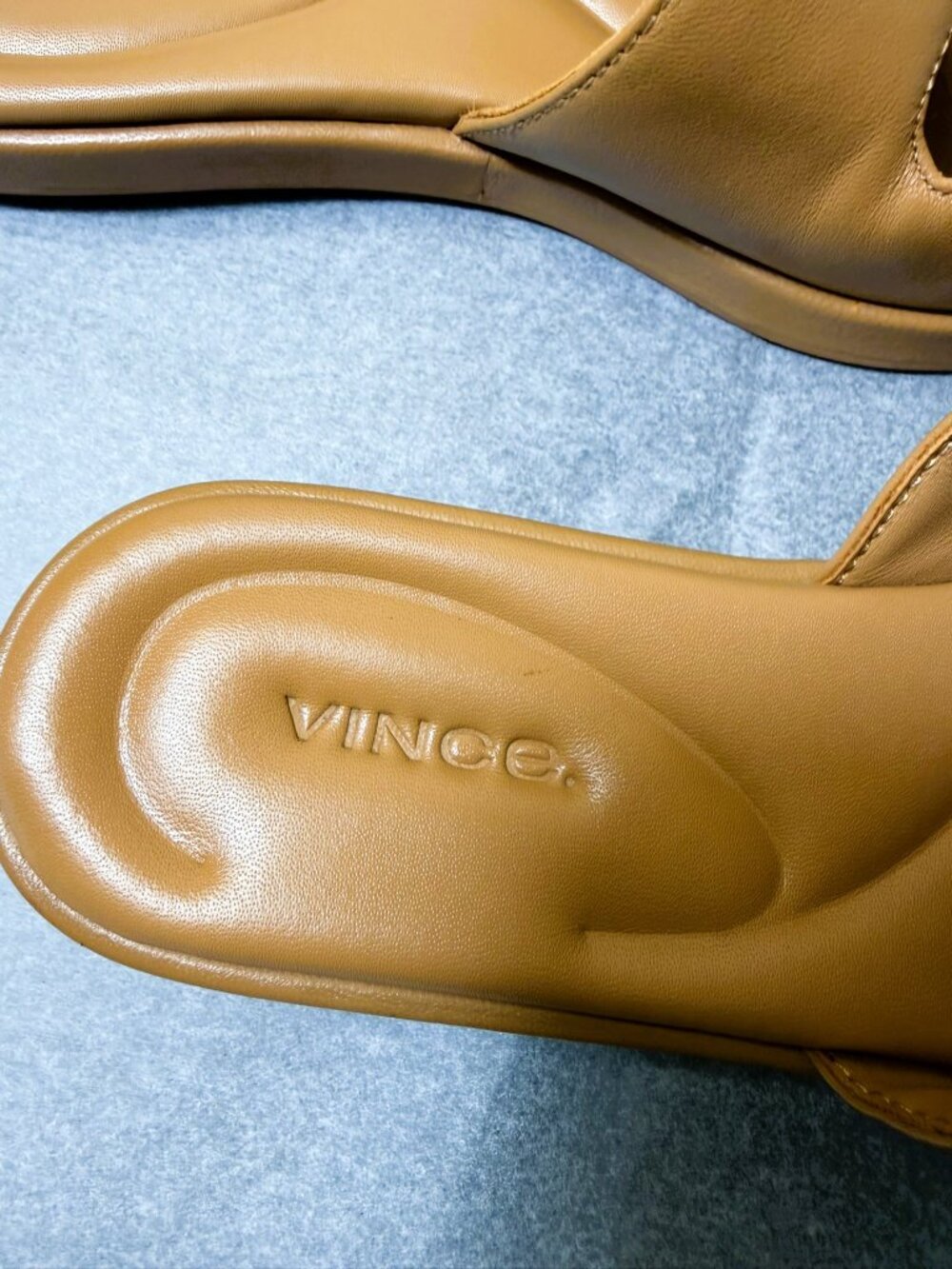 Vince Cognac (Tan) Rhode Slides Women's US 6.5 M - Picture 5 of 8